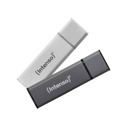 USB Stick Intenso Alu Line 32GB 2.0 1+1 - Ασημί Μαύρο