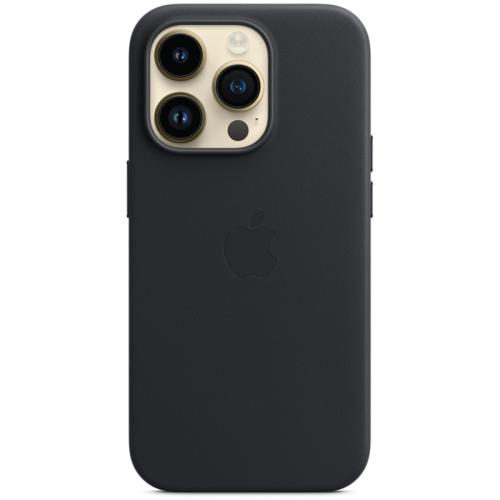 Θήκη Apple iPhone 14 Pro - Apple Leather Case with MagSafe - Midnight