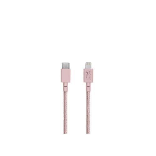 Καλώδιο Native Union USB C σε Lightning 1.2m - Ροζ