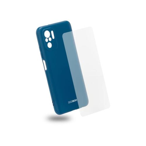 Θήκη Προστασία οθόνης Redmi Note 10 Pro - Egoboo Back Cover Case - Blue