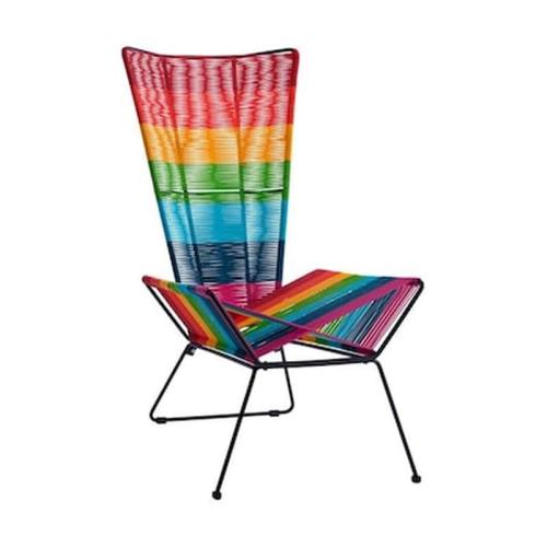 Καρέκλα Μεταλλική Με Wicker Mix Color