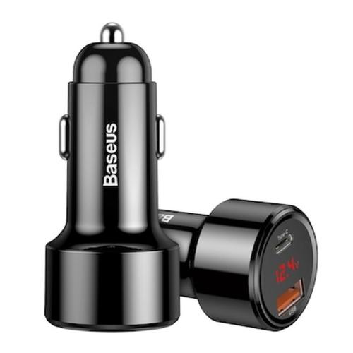 Baseus Magic Series Pps Car Charger, Digital Display Usb Quick Charge 3.0/usb Type Cpd Qc4+45w 6a