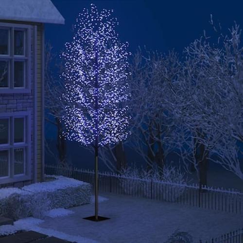 Vidaxl Χριστουγεννιάτικο Δέντρο Κερασιά 2000 Led Μπλε Φως 500 Εκ.