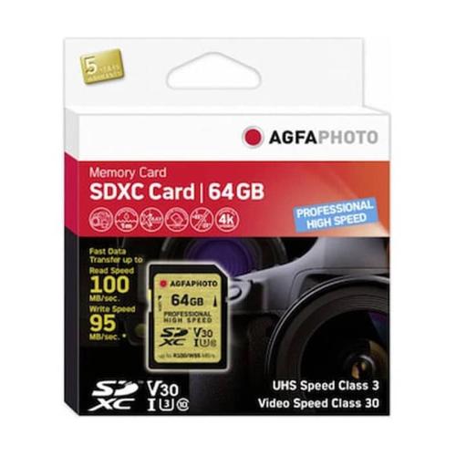 Agfaphoto Sdxc Uhs I 64gb Professional High Speed