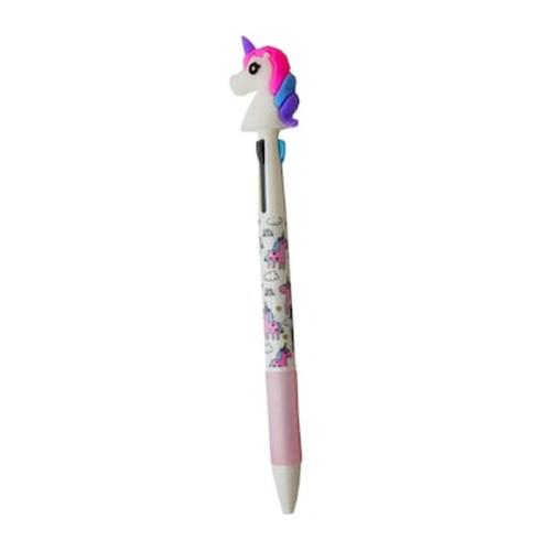 Funky Παιδικό Στυλό Μονόκερος Unicorn Ροζ Με Τρία Χρώματα: Ροζ, Γκρι, Γαλάζιο Unicorn Pen With Thre