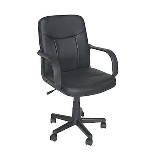 Καρέκλα Γραφείου ZitaPlus A1100 από Τεχνητό Δέρμα - Μαύρο