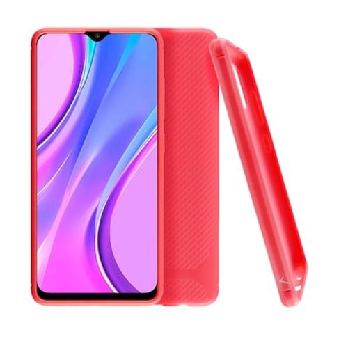 Θήκη Xiaomi Redmi 9 - Volte-tel Carbon Rugged Camera Protective - Red