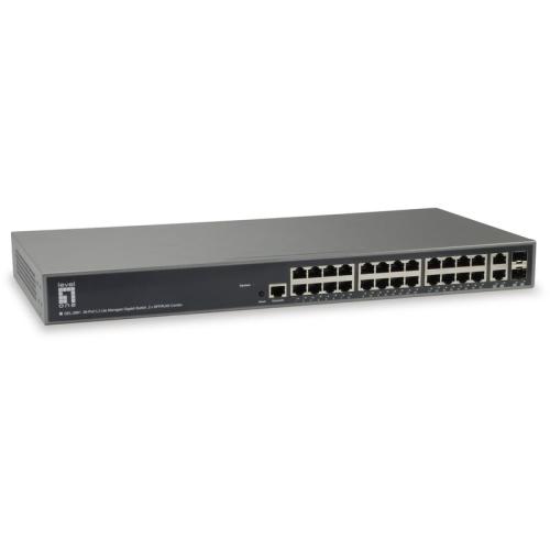 Network Switch Levelone Gel-2681 26-port L3 Liteman. Gbit