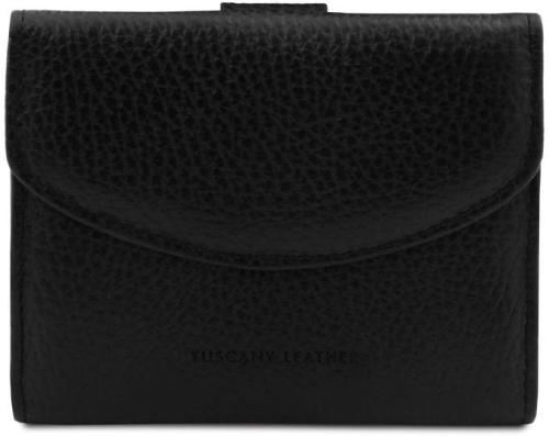 Γυναικείο Πορτοφόλι Δερμάτινο Calliope Tuscany Leather TL142058 Μαύρο
