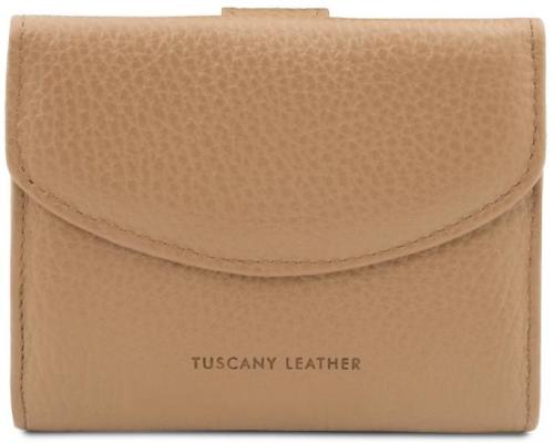Γυναικείο Πορτοφόλι Δερμάτινο Calliope Tuscany Leather TL142058 Σαμπανιζέ