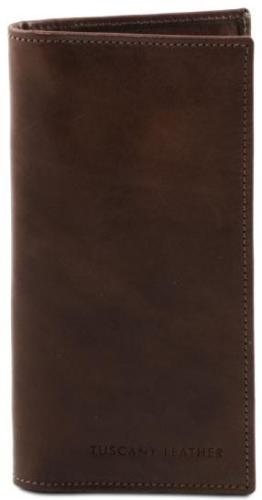 Δερμάτινο Πορτοφόλι / Θήκη Tuscany Leather TL140777 Καφέ σκούρο