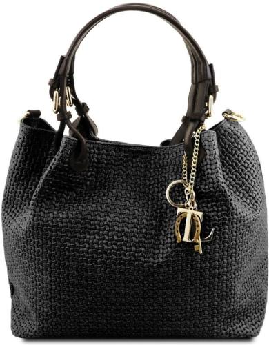 Γυναικεία Τσάντα Δερμάτινη Tuscany Leather TL141573 Μαύρο