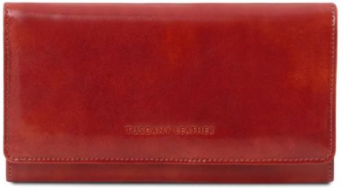 Γυναικείο Πορτοφόλι Δερμάτινο Tuscany Leather TL140787 Κόκκινο