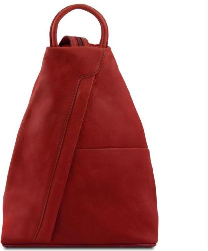 Γυναικείο Τσαντάκι Δερμάτινο Shanghai Tuscany Leather TL140963 Κόκκινο